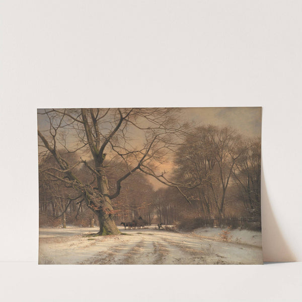 Vinterlandskab. Motiv fra Jægersborg Dyrehave by Frederik Rohde