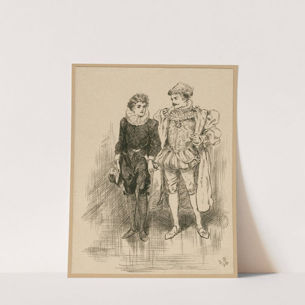 Viola and the duke, Twelfth night (1898) by J. E. Pawsey