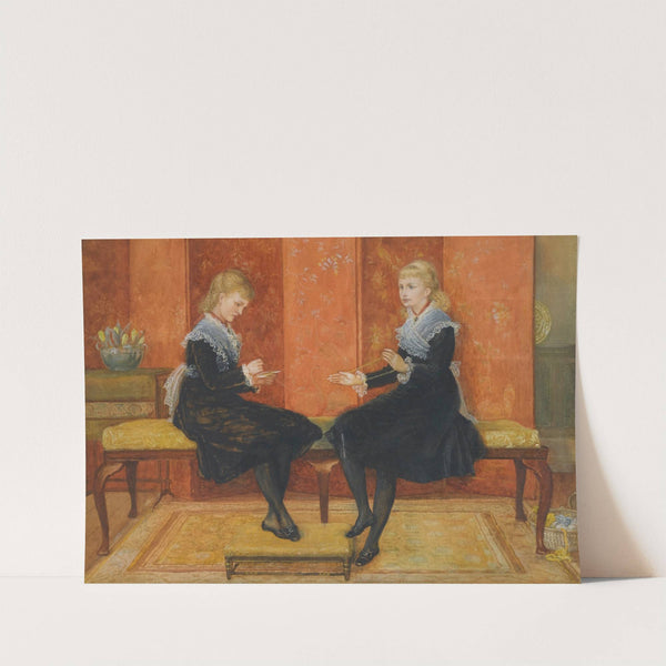 Violet And Lily, The Daughters Of Edmund Routledge by Walter Crane