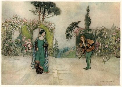 Violet and the Prince in the Garden