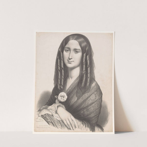 Violetta uit La traviata La Dame au Camélia (1853) by Marie-Alexandre Alophe