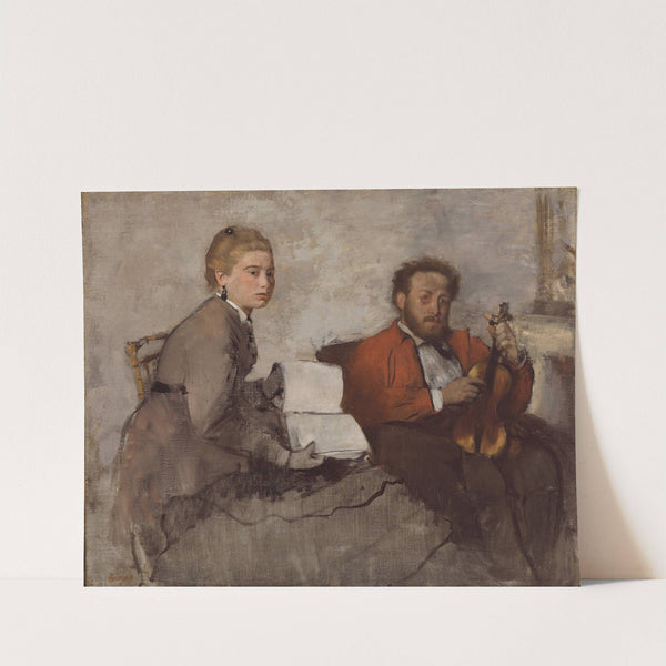 Violinist and Young Woman (ca. 1871) by Edgar Degas
