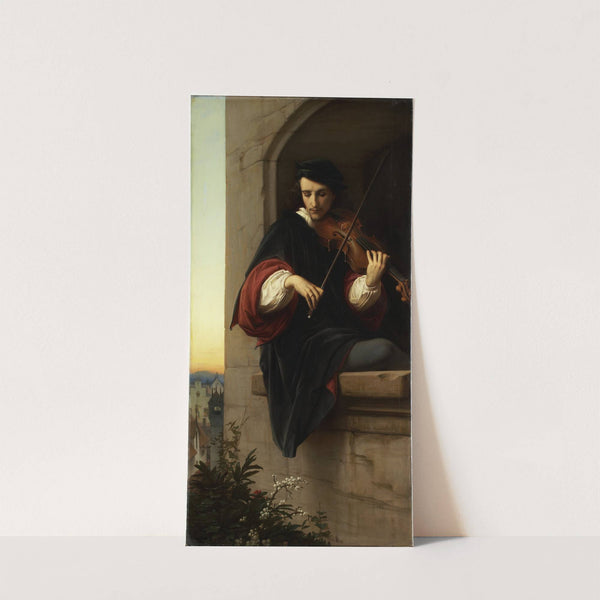Violinist in the Belfry Window (1858) by Eduard von Steinle