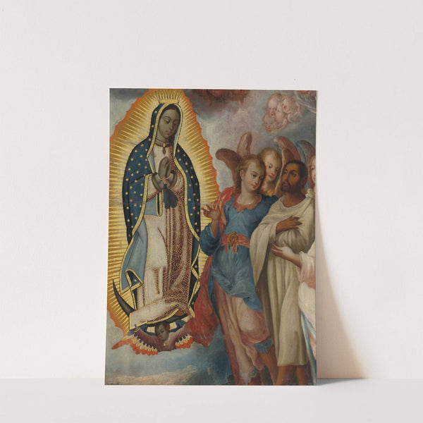 Virgen De Guadalupe Con Juan Diego by Mexican School