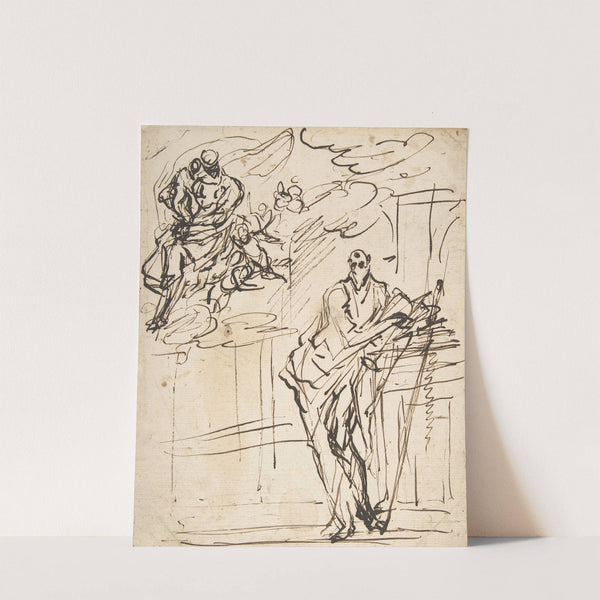 Virgin and Child Appearing to Saint Paul by Domenico Gargiulo