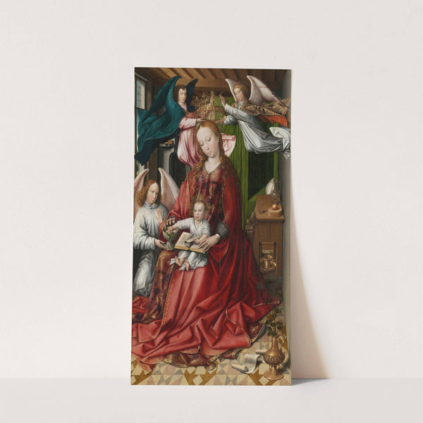 Virgin and Child Crowned by Angels (1490-95) by Colijn de Coter