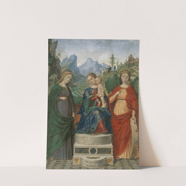 Virgin and Child Enthroned between Saints Cecilia and Catherine of Alexandria by Francesco Morone