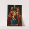 Virgin and Child Enthroned with God the Father and Six Angels (15th Century) by Master of Pratovecchio