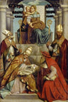 Virgin and Child Enthroned with the Four Fathers of the Latin Church