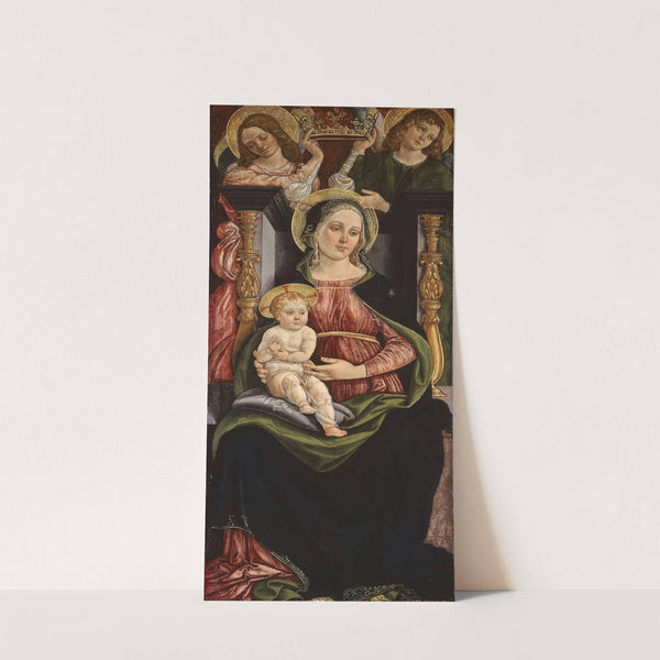 Virgin and Child Enthroned with Two Angels Holding a Crown (1505-15) by Ansano Ciampanti