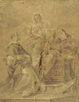 Virgin and Child, Saint Catherine of Siena and Saint Dominic