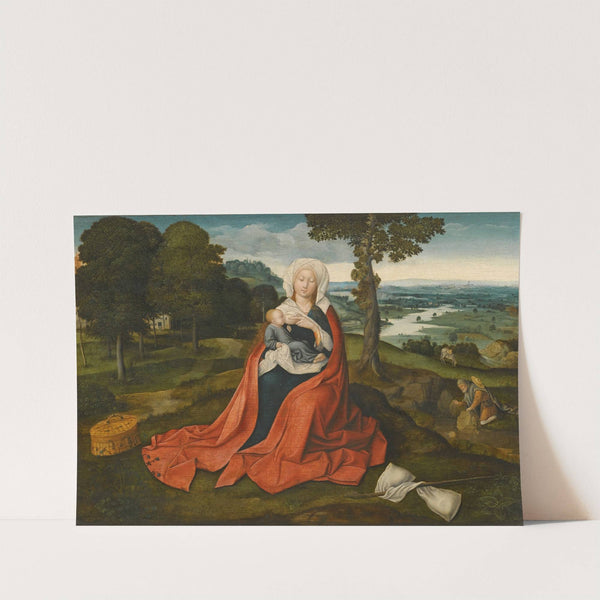Virgin And Child Seated Before An Extensive Landscape by Workshop of Joachim Patinir