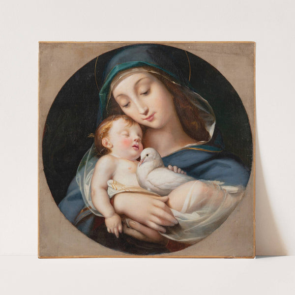 Virgin and Child with a dove by Raymond Balze