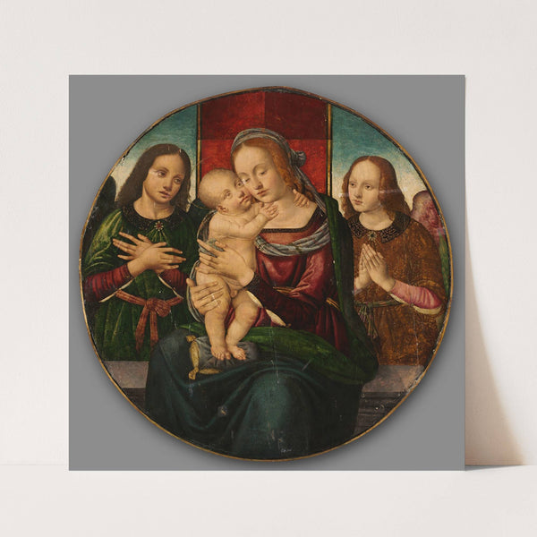 Virgin and Child with Angels by Master of the Holden Tondo