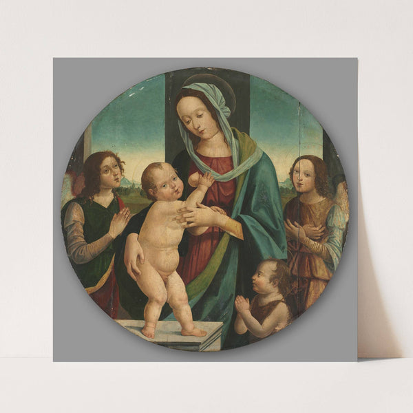 Virgin and Child with John the Baptist and Angels (c. 1500) by Pietro del Donzello