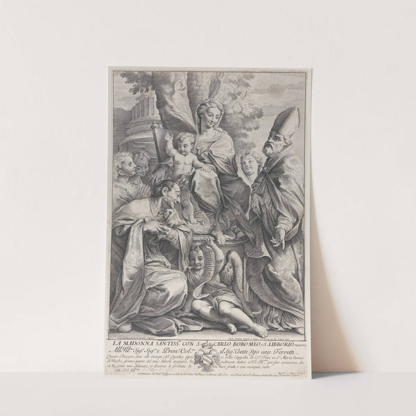 Virgin and Child with Saint Ciborius and Carlo Borromeo (1693-1695) by Nicolas Dorigny