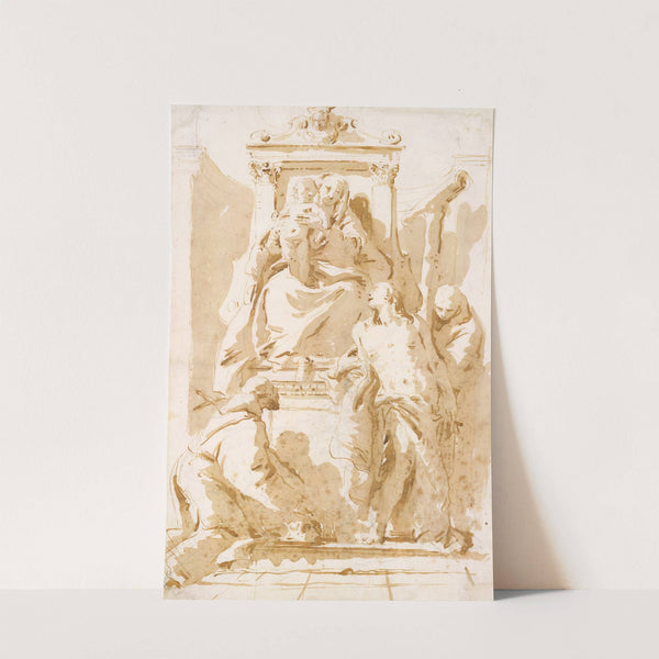 Virgin and Child with Saint John of the Cross , Saint Sebastian, and Saint Peter of Alcantara (ca. 1731–35) by Giovanni Battista Tiepolo
