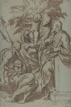 Virgin and Child with Saint John the Baptist and Saint Paul