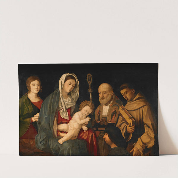 Virgin and Child with Saints and a Donor by Vincenzo Catena