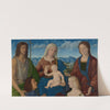 Virgin and Child with Saints and Donors by Pietro degli Ingannati