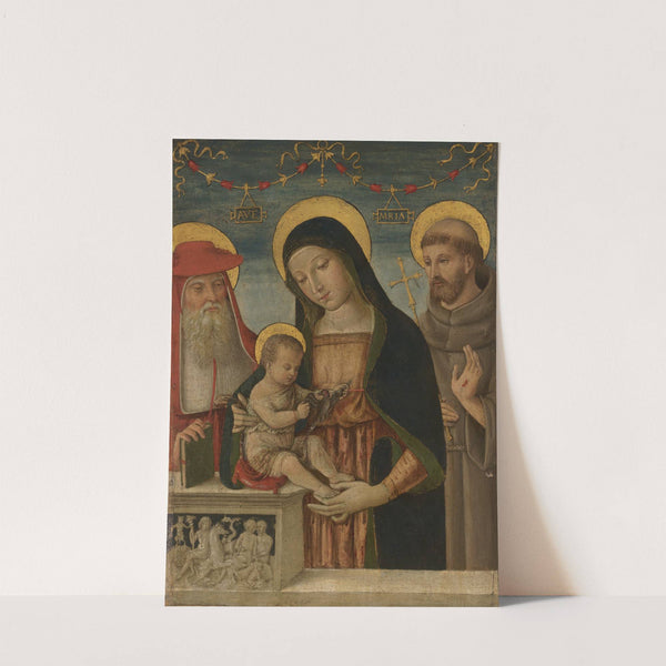 Virgin and Child with Saints Jerome and Francis of Assisi by Pinturicchio