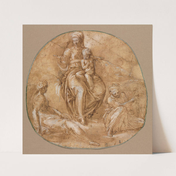 Virgin and Child with St. Catherine of Alexandria and Saint Anne (c. 1545) by Battista Franco