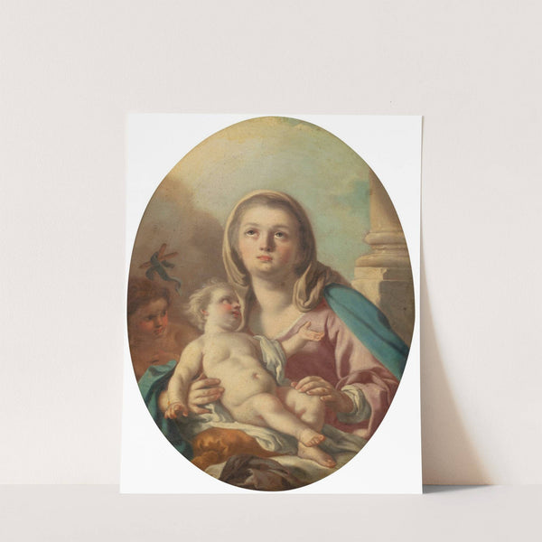 Virgin and Child with St John the Baptist by Francesco de Mura