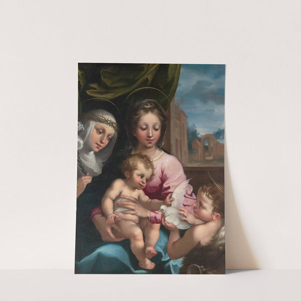 Virgin and Child with the Young Saint John the Baptist and Saint Catherine of Siena by Rutilio Manetti