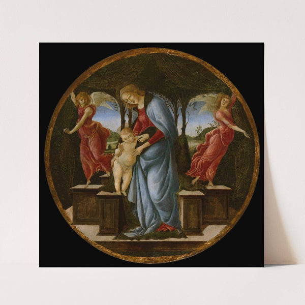 Virgin and Child with Two Angels by Sandro Botticelli