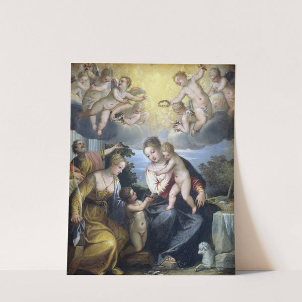 Virgin and Child with young John the Baptist and Saint Catherine by Hans Rottenhammer