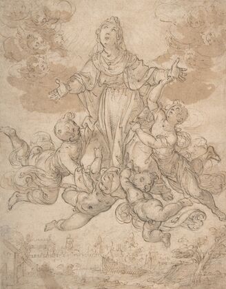 Virgin in Glory with Angels