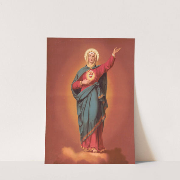 Virgin Mary with heart emblem (1877) by Joseph Hoover
