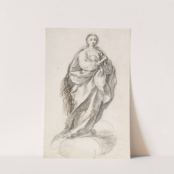 Virgin of the Immaculate Conception Standing on Clouds by Pedro Duque y Cornejo