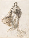 Virgin of the Immaculate Conception Standing on Clouds