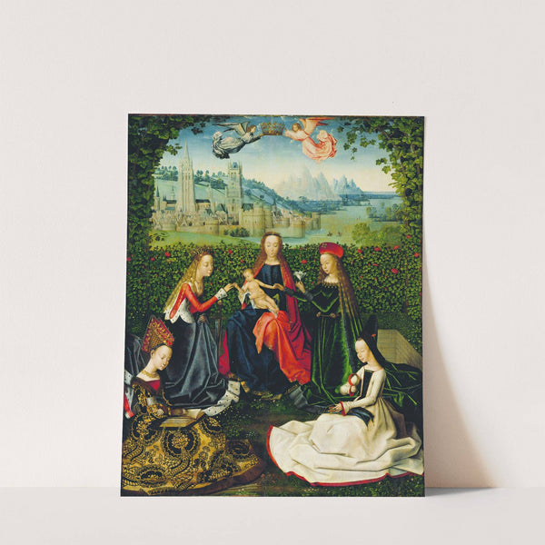 Virgin of the Rose Garden by Master of the St. Lucy Legend