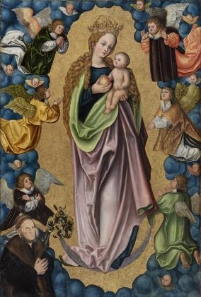 Virgin on the Crescent Moon Worshipped by the Donor Hieronymus Rudelauf