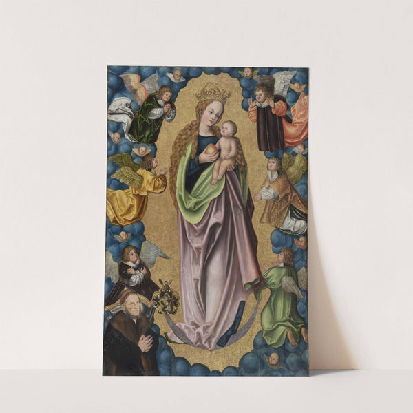 Virgin on the Crescent Moon Worshipped by the Donor Hieronymus Rudelauf by Follower of Lucas Cranach the Elder