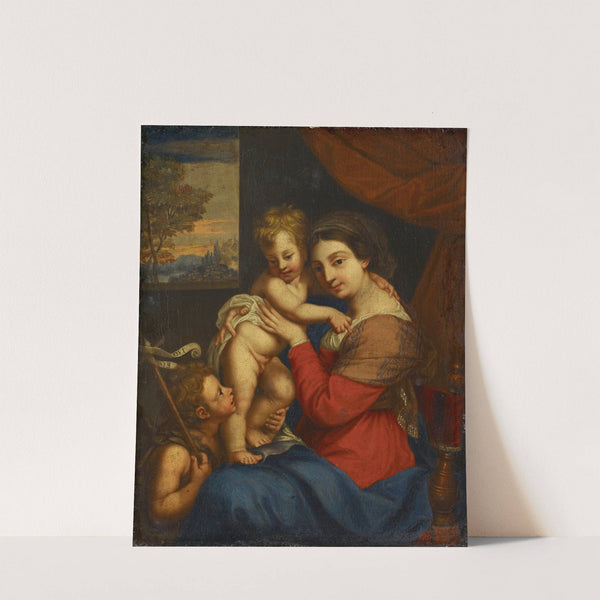 Virgin With Child And With Saint John The Baptist As Child by Carlo Cignani