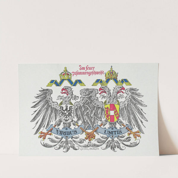 Viribus Unitis. Im Fegefeuer zusammengeschweißt (1914) by Georg Berger