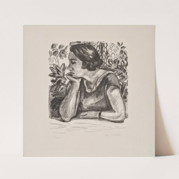 Visage de profil reposant sur un bras (1924) by Henri Matisse