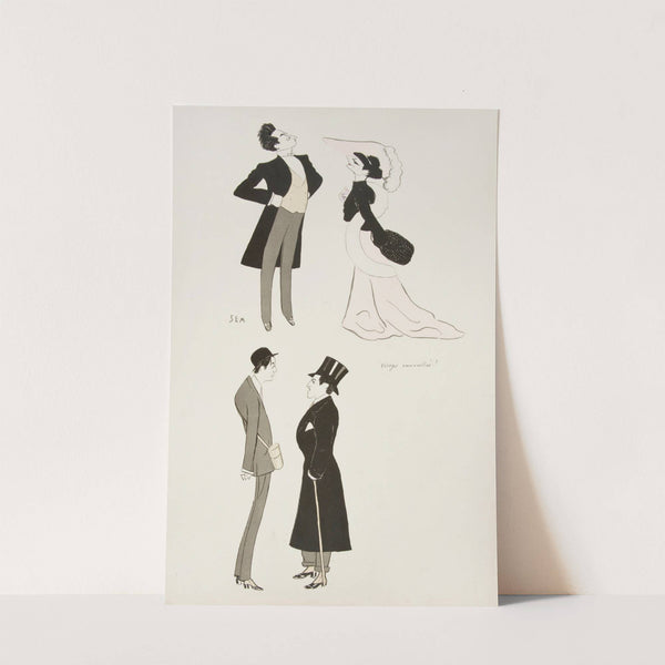 Visages merveillés! (1904) by Georges Goursat (Sem)