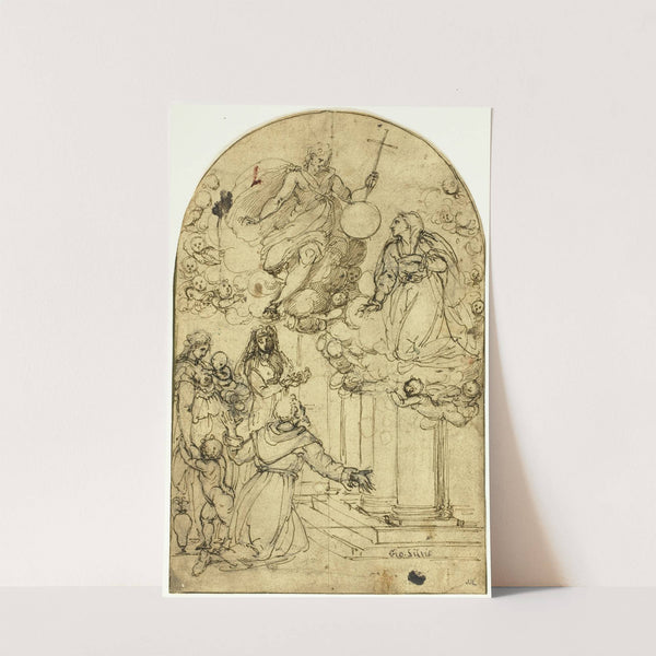 Vision of Saint Francis of Assisi at Portiuncula by Circle of Alessandro Allori