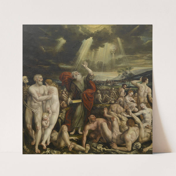 Vision Of The Prophet Ezekiel by Studio of Quentin Massys