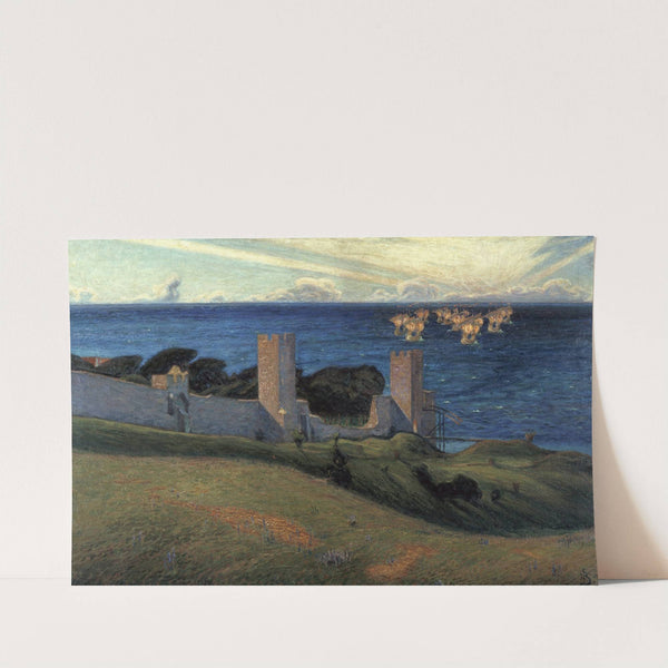 Vision. Scene from Visby by Richard Bergh