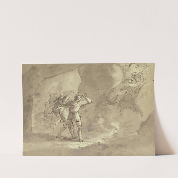Vision zweier Männer in einer Grotte by Henry Fuseli