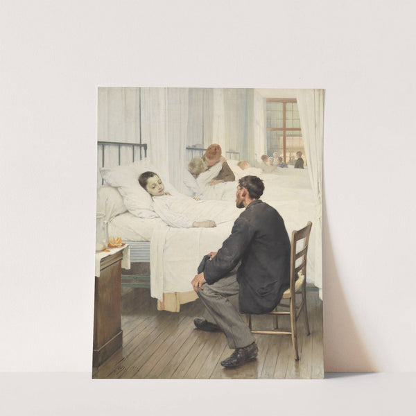 Visit day at the Hospital (1889) by Henri-Jules-Jean Geoffroy