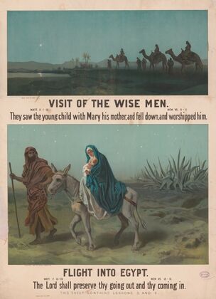 Visit of the wise men, flight into Egypt (1894)