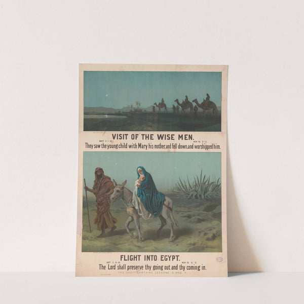 Visit of the wise men, flight into Egypt (1894) by Harris, Jones & Co