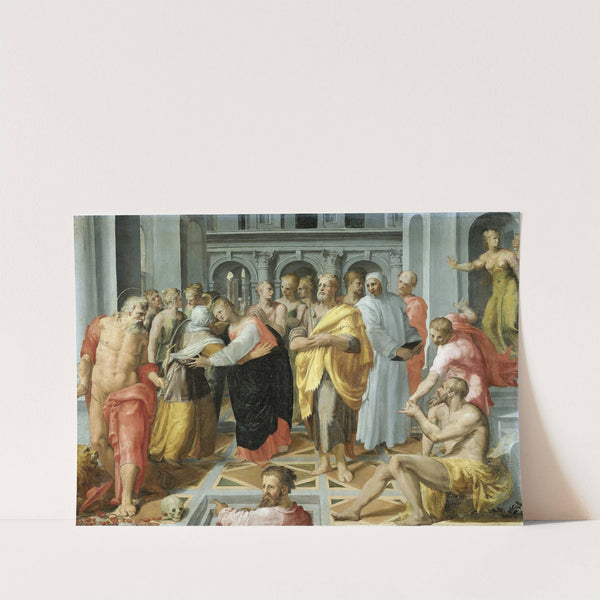 Visitation (Meeting of Mary and Elizabeth in the Presence of Saints Joseph and Jerome) by Pellegrino Tibaldi