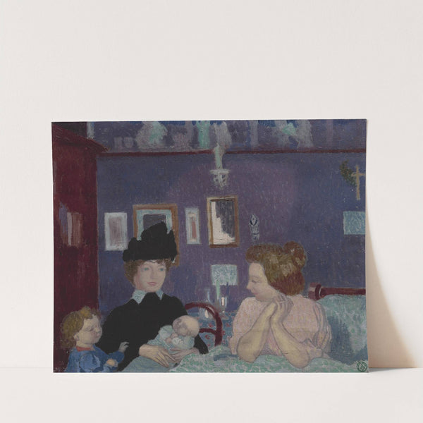 Visite dans la chambre violette (1899) by Maurice Denis